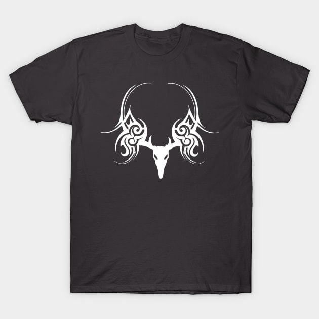 Tribal Skull 3 T-Shirt by chriswig